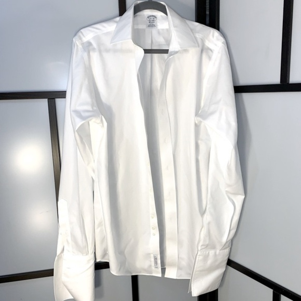 Brooks Brothers Classic Non-Iron French Cuff Dress Shirt - Picture 6 of 9
